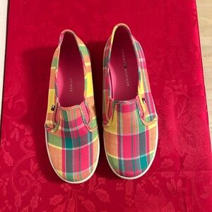 Tommy Hilfiger Kids Plaid Slip-On Shoes - Multicolor